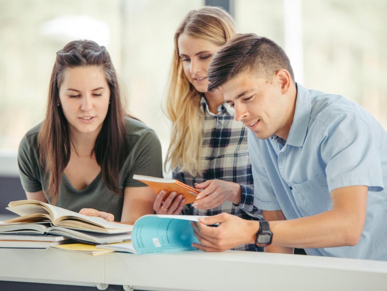 students are studying